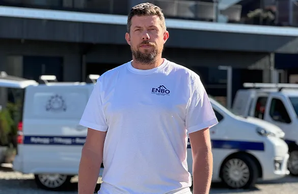 Erik Nyborg, byggmester i Enbo
